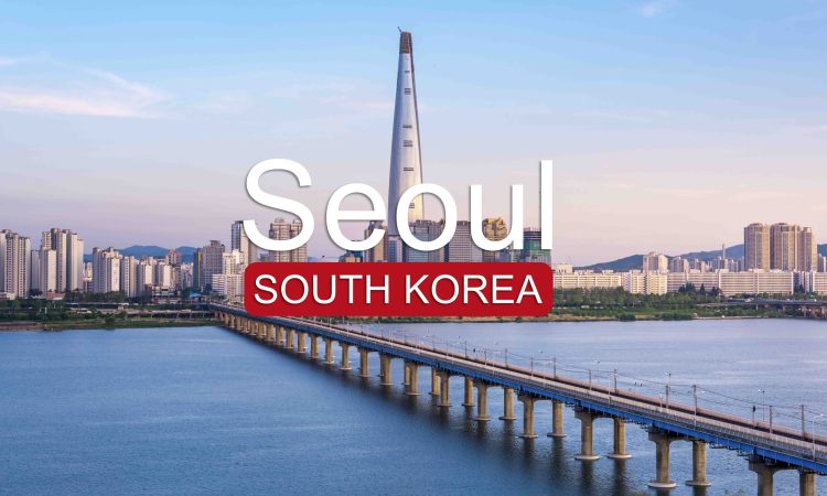 Sunset Seoul City Han river South Korea Sunset Seoul City Han river South Korea